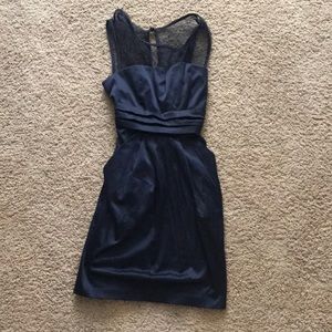 Blue sheath dress